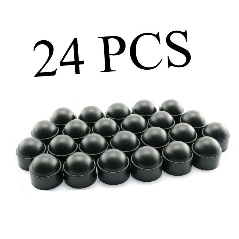 Pro Bamboo Kitchen 24PCS Bolt Nut Protection Cap Black Hexagon Dome Nylon Bolt Nut Protection Cover M8x14 mm - Image 5
